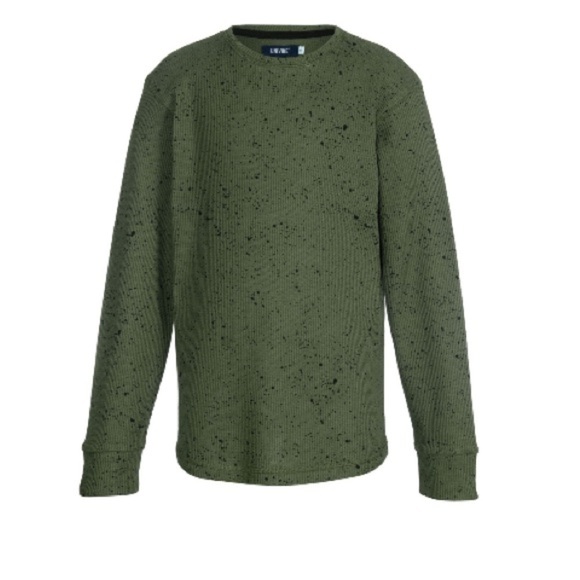 UNIVIBE Big Boys Rogen Thermal T-shirt green shirt - Picture 1 of 5